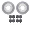 2502-76146 Geoperformance Drilled/Slotted Rotors w/5000 Advanced Brake Pads Kit, 2003-2009 Lexus/Toyota/Scion, Position: Front - image 1
