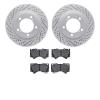 2502-76161 Geoperformance Drilled/Slotted Rotors w/5000 Advanced Brake Pads Kit, Fits Select Lexus/Toyota/Scion, Position: Front - image 1
