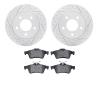 2502-80013 Geoperformance Drilled/Slotted Rotors w/5000 Advanced Brake Pads Kit, 2004-2013 Ford/Lincoln/Mercury/Mazda, Position: - image 1