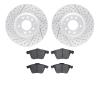 2502-80022 Geoperformance Drilled/Slotted Rotors w/5000 Advanced Brake Pads Kit, 2006-2007 Ford/Lincoln/Mercury/Mazda, Position: - image 1