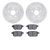 2502-91000 Geoperformance Drilled/Slotted Rotors w/5000 Advanced Brake Pads Kit, 2011-2016 Lexus/Toyota/Scion, Position: Rear - image 1