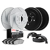 2504-03100 Geoperformance Slotted Brake Rotors w/5000 Advanced Brake Pads/Drums & Shoes Kit, 2006-2012 Multiple Makes/Models, Po - image 1