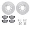 2512-03011 Geoperformance Drilled/Slotted Rotors w/5000 Advanced Brake Pads Kit & Hardware, 2003-2008 Kia/Hyundai/Genesis, Posit - image 1