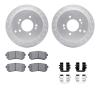 2512-03073 Geoperformance Drilled/Slotted Rotors w/5000 Advanced Brake Pads Kit & Hardware, 2010-2016 Kia/Hyundai/Genesis, Posit - image 1