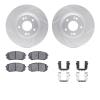 2512-03080 Geoperformance Drilled/Slotted Rotors w/5000 Advanced Brake Pads Kit & Hardware, 2015-2015 Kia/Hyundai/Genesis, Posit - image 1