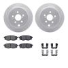 2512-13045 Geoperformance Drilled/Slotted Rotors w/5000 Advanced Brake Pads Kit & Hardware, 2014-2018 Subaru, Position: Rear - image 1