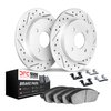 2512-32009 Geoperformance Drilled/Slotted Rotors w/5000 Advanced Brake Pads Kit & Hardware, 2009-2014 Mini, Position: Rear - image 2