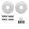 2512-39030 Geoperformance Drilled/Slotted Rotors w/5000 Advanced Brake Pads Kit & Hardware, 2004-2008 Mopar, Position: Rear - image 1