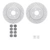 2512-47015 Geoperformance Drilled/Slotted Rotors w/5000 Advanced Brake Pads Kit & Hardware, 2006-2013 GM, Position: Rear - image 1
