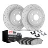 2512-54008 Geoperformance Drilled/Slotted Rotors w/5000 Advanced Brake Pads Kit & Hardware, 1994-2004 Ford/Lincoln/Mercury/Mazda - image 2