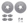 2512-54011 Geoperformance Drilled/Slotted Rotors w/5000 Advanced Brake Pads Kit & Hardware, 1996-2007 Ford/Lincoln/Mercury/Mazda - image 1