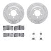 2512-54017 Geoperformance Drilled/Slotted Rotors w/5000 Advanced Brake Pads Kit & Hardware, 1967-1967 Ford/Lincoln/Mercury/Mazda - image 1