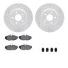 2512-54022 Geoperformance Drilled/Slotted Rotors w/5000 Advanced Brake Pads Kit & Hardware, 2002-2005 Ford/Lincoln/Mercury/Mazda - image 1