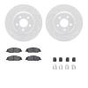 2512-54034 Geoperformance Drilled/Slotted Rotors w/5000 Advanced Brake Pads Kit & Hardware, 2007-2014 Ford/Lincoln/Mercury/Mazda - image 1