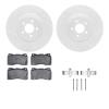 2512-54042 Geoperformance Drilled/Slotted Rotors w/5000 Advanced Brake Pads Kit & Hardware, 2007-2011 Ford/Lincoln/Mercury/Mazda - image 1