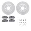 2512-54048 Geoperformance Drilled/Slotted Rotors w/5000 Advanced Brake Pads Kit & Hardware, 2003-2005 Ford/Lincoln/Mercury/Mazda - image 1