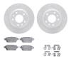 2512-54050 Geoperformance Drilled/Slotted Rotors w/5000 Advanced Brake Pads Kit & Hardware, 2006-2013 Ford/Lincoln/Mercury/Mazda - image 1