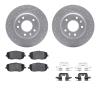 2512-54051 Geoperformance Drilled/Slotted Rotors w/5000 Advanced Brake Pads Kit & Hardware, 2006-2015 Ford/Lincoln/Mercury/Mazda - image 1