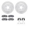 2512-54067 Geoperformance Drilled/Slotted Rotors w/5000 Advanced Brake Pads Kit & Hardware, 2015-2021 Ford/Lincoln/Mercury/Mazda - image 1