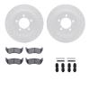 2512-54145 Geoperformance Drilled/Slotted Rotors w/5000 Advanced Brake Pads Kit & Hardware, 2002-2005 Ford/Lincoln/Mercury/Mazda - image 1