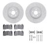 2512-54153 Geoperformance Drilled/Slotted Rotors w/5000 Advanced Brake Pads Kit & Hardware, 2016-2018 Ford/Lincoln/Mercury/Mazda - image 1