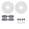 2512-54189 Geoperformance Drilled/Slotted Rotors w/5000 Advanced Brake Pads Kit & Hardware, 2007-2008 Ford/Lincoln/Mercury/Mazda - image 1