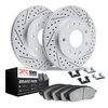 2512-54207 Geoperformance Drilled/Slotted Rotors w/5000 Advanced Brake Pads Kit & Hardware, 2012-2014 Ford/Lincoln/Mercury/Mazda - image 2