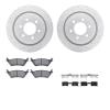 2512-54208 Geoperformance Drilled/Slotted Rotors w/5000 Advanced Brake Pads Kit & Hardware, 2012-2020 Ford/Lincoln/Mercury/Mazda - image 1