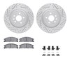 2512-54209 Geoperformance Drilled/Slotted Rotors w/5000 Advanced Brake Pads Kit & Hardware, 2013-2019 Ford/Lincoln/Mercury/Mazda - image 2