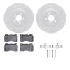 2512-54289 Geoperformance Drilled/Slotted Rotors w/5000 Advanced Brake Pads Kit & Hardware, 2011-2014 Ford/Lincoln/Mercury/Mazda - image 1