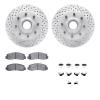 2512-54567 Geoperformance Drilled/Slotted Rotors w/5000 Advanced Brake Pads Kit & Hardware, 2006-2012 Ford/Lincoln/Mercury/Mazda - image 1