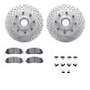 2512-54569 Geoperformance Drilled/Slotted Rotors w/5000 Advanced Brake Pads Kit & Hardware, 2012-2012 Ford/Lincoln/Mercury/Mazda - image 1
