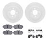 2512-59008 Geoperformance Drilled/Slotted Rotors w/5000 Advanced Brake Pads Kit & Hardware, 1993-2001 Acura/Honda, Position: Fro - image 1