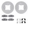 2512-59013 Geoperformance Drilled/Slotted Rotors w/5000 Advanced Brake Pads Kit & Hardware, 1990-1997 Acura/Honda, Position: Fro - image 1