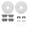 2512-59034 Geoperformance Drilled/Slotted Rotors w/5000 Advanced Brake Pads Kit & Hardware, 2008-2017 Acura/Honda, Position: Rea - image 1