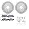 2512-59074 Geoperformance Drilled/Slotted Rotors w/5000 Advanced Brake Pads Kit & Hardware, 2011-2014 Acura/Honda, Position: Fro - image 1