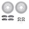 2512-59075 Geoperformance Drilled/Slotted Rotors w/5000 Advanced Brake Pads Kit & Hardware, 2009-2014 Acura/Honda, Position: Fro - image 1