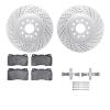 2512-59098 Geoperformance Drilled/Slotted Rotors w/5000 Advanced Brake Pads Kit & Hardware, 2017-2019 Acura/Honda, Position: Fro - image 1