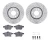 2512-65004 Geoperformance Drilled/Slotted Rotors w/5000 Advanced Brake Pads Kit & Hardware, 2006-2006 GM, Position: Front - image 1