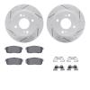 2512-67008 Geoperformance Drilled/Slotted Rotors w/5000 Advanced Brake Pads Kit & Hardware, 2000-2006 Infiniti/Nissan, Position: - image 1