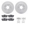 2512-67010 Geoperformance Drilled/Slotted Rotors w/5000 Advanced Brake Pads Kit & Hardware, 1994-2000 Infiniti/Nissan, Position: - image 1