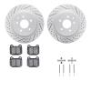 2512-68004 Geoperformance Drilled/Slotted Rotors w/5000 Advanced Brake Pads Kit & Hardware, 2003-2008 Infiniti/Nissan, Position: - image 1