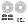 2512-72075 Geoperformance Drilled/Slotted Rotors w/5000 Advanced Brake Pads Kit & Hardware, 2007-2015 Mitsubishi, Position: Rear - image 1