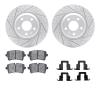 2512-73051 Geoperformance Drilled/Slotted Rotors w/5000 Advanced Brake Pads Kit & Hardware, 2012-2013 Audi/Volkswagen, Position: - image 1