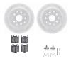 2512-75005 Geoperformance Drilled/Slotted Rotors w/5000 Advanced Brake Pads Kit & Hardware, 1998-2010 Lexus/Toyota/Scion, Positi - image 1