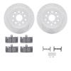 2512-75008 Geoperformance Drilled/Slotted Rotors w/5000 Advanced Brake Pads Kit & Hardware, 2001-2006 Lexus/Toyota/Scion, Positi - image 1