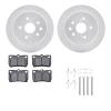 2512-75014 Geoperformance Drilled/Slotted Rotors w/5000 Advanced Brake Pads Kit & Hardware, 2006-2013 Lexus/Toyota/Scion, Positi - image 1