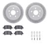 2512-76020 Geoperformance Drilled/Slotted Rotors w/5000 Advanced Brake Pads Kit & Hardware, 2000-2004 Lexus/Toyota/Scion, Positi - image 1