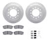 2512-76099 Geoperformance Drilled/Slotted Rotors w/5000 Advanced Brake Pads Kit & Hardware, 2001-2009 Lexus/Toyota/Scion, Positi - image 1