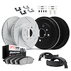 2514-03108 Geoperformance Slotted Brake Rotors w/5000 Advanced Brake Pads/Drums/Shoes & Hardware Kit, 2006-2012 Multiple Makes/M - image 1